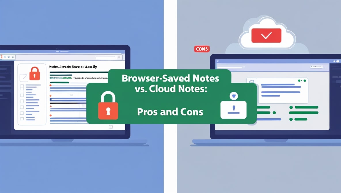 Browser-Saved Notes vs. Cloud Notes: Pros and Cons